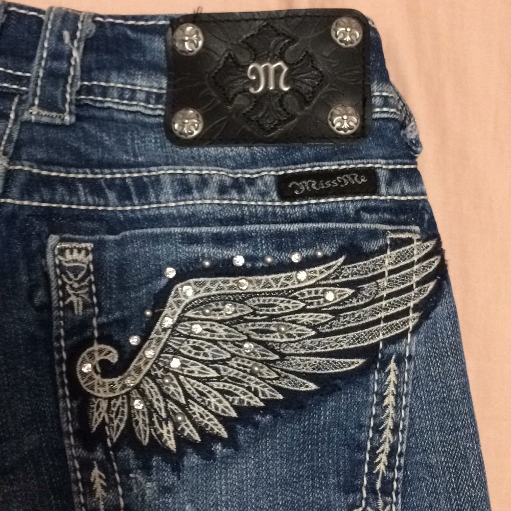 Miss me jeans with wings